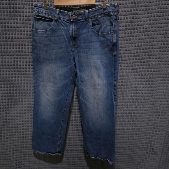 Stretch Comfort Blue Jeans 38x29 Mens L342 Straight Leg Medium Wash Western Work - Picture 1 of 16